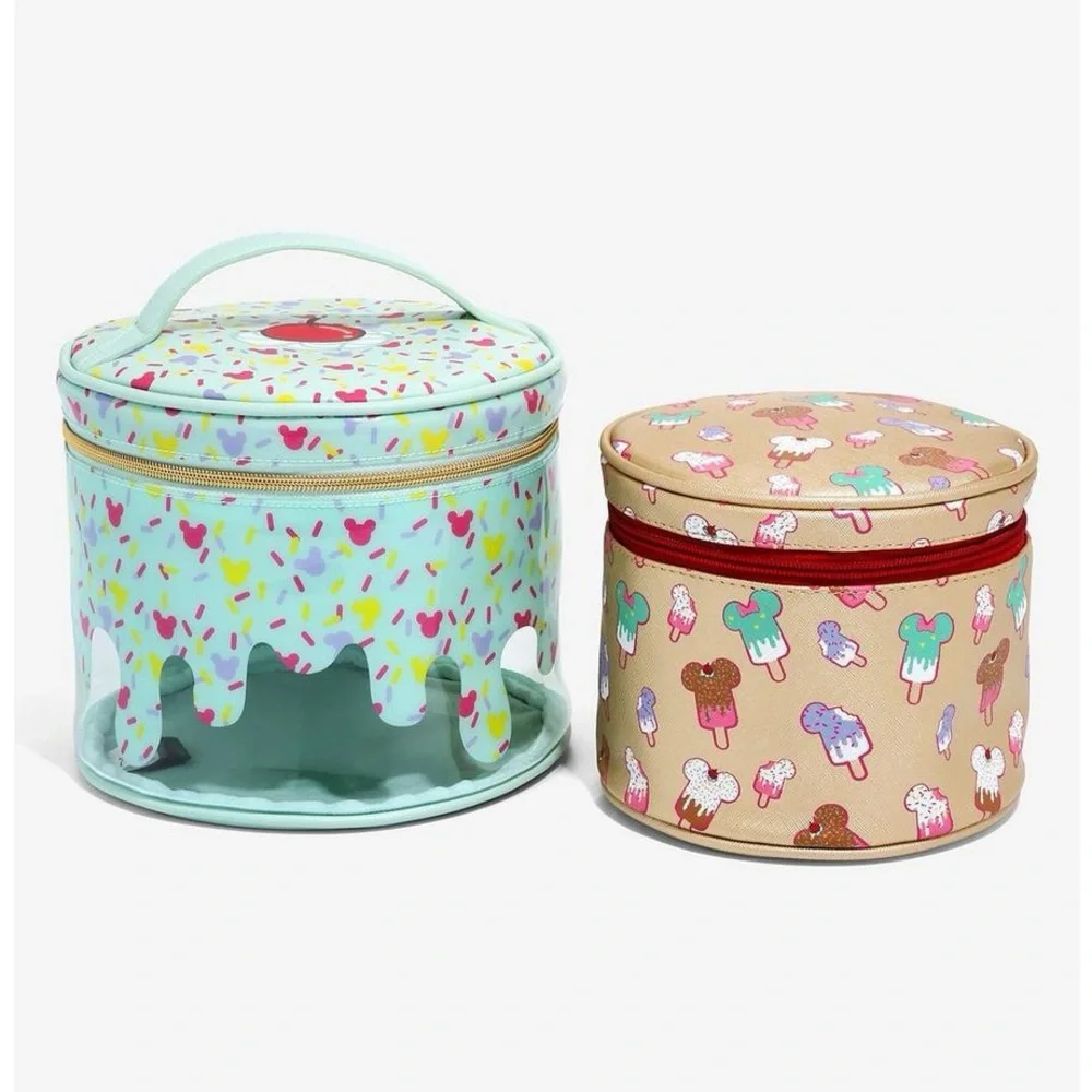 Danielle Nicole Disney Mickey Mouse Sundae Cosmetic Bag Set, NWT. - Picture 2 of 6